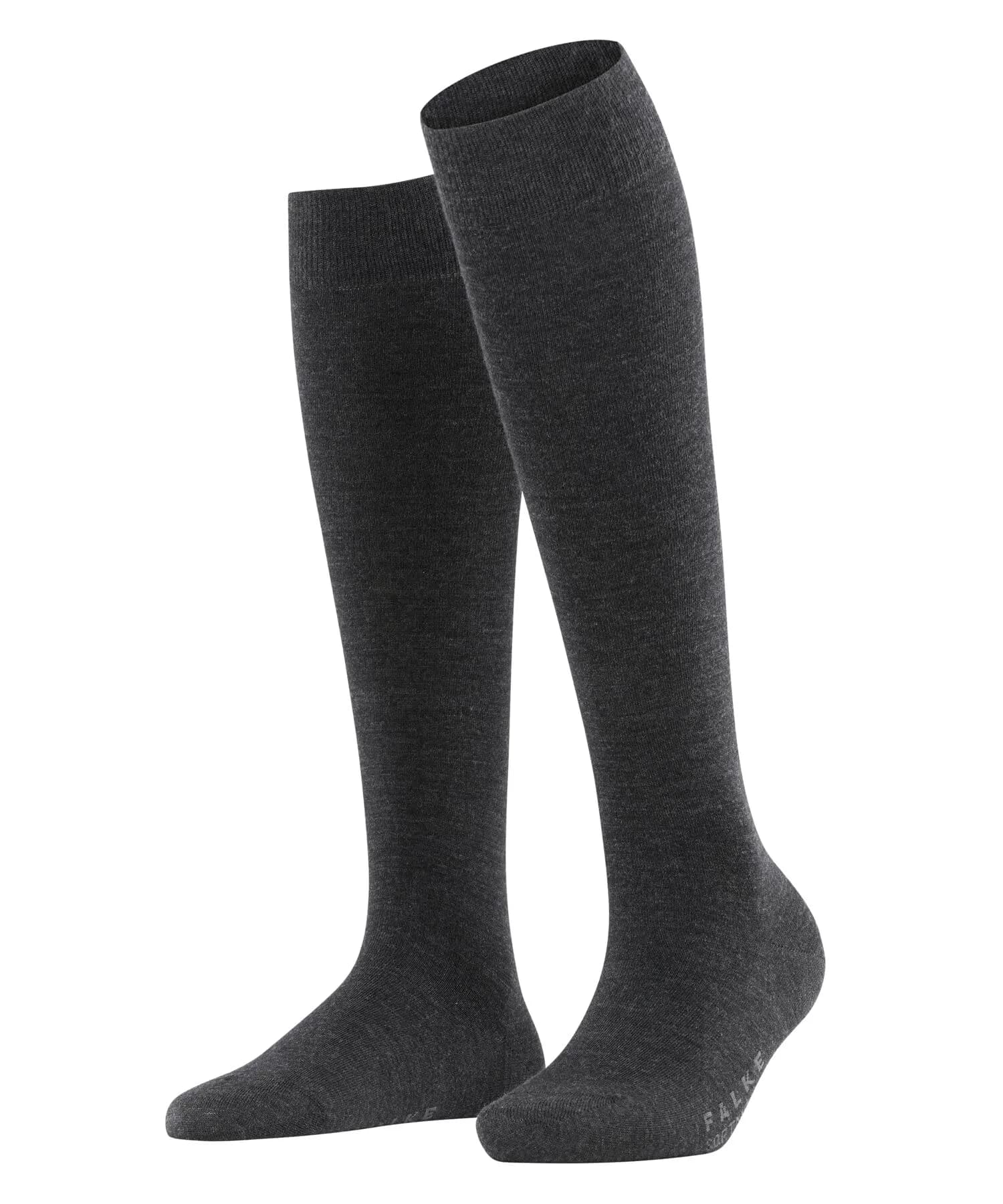 FALKE Softmerino Knee High Socks | Blood Circulation Support, Anthra Mel, 6.5-7.5
