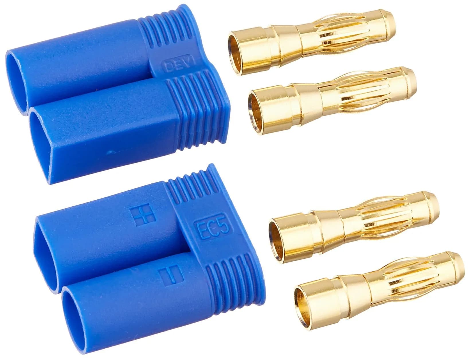 E-flite EC5 Device Connector 2 EFLAEC501 5mm | High Current 120A+ Connector for RC Power Applications