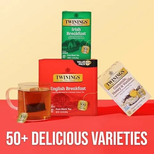 Twinings English Breakfast Black Tea 100 Teabags | Smooth, Flavourful, Robust, Caffeinated thumbnail 6