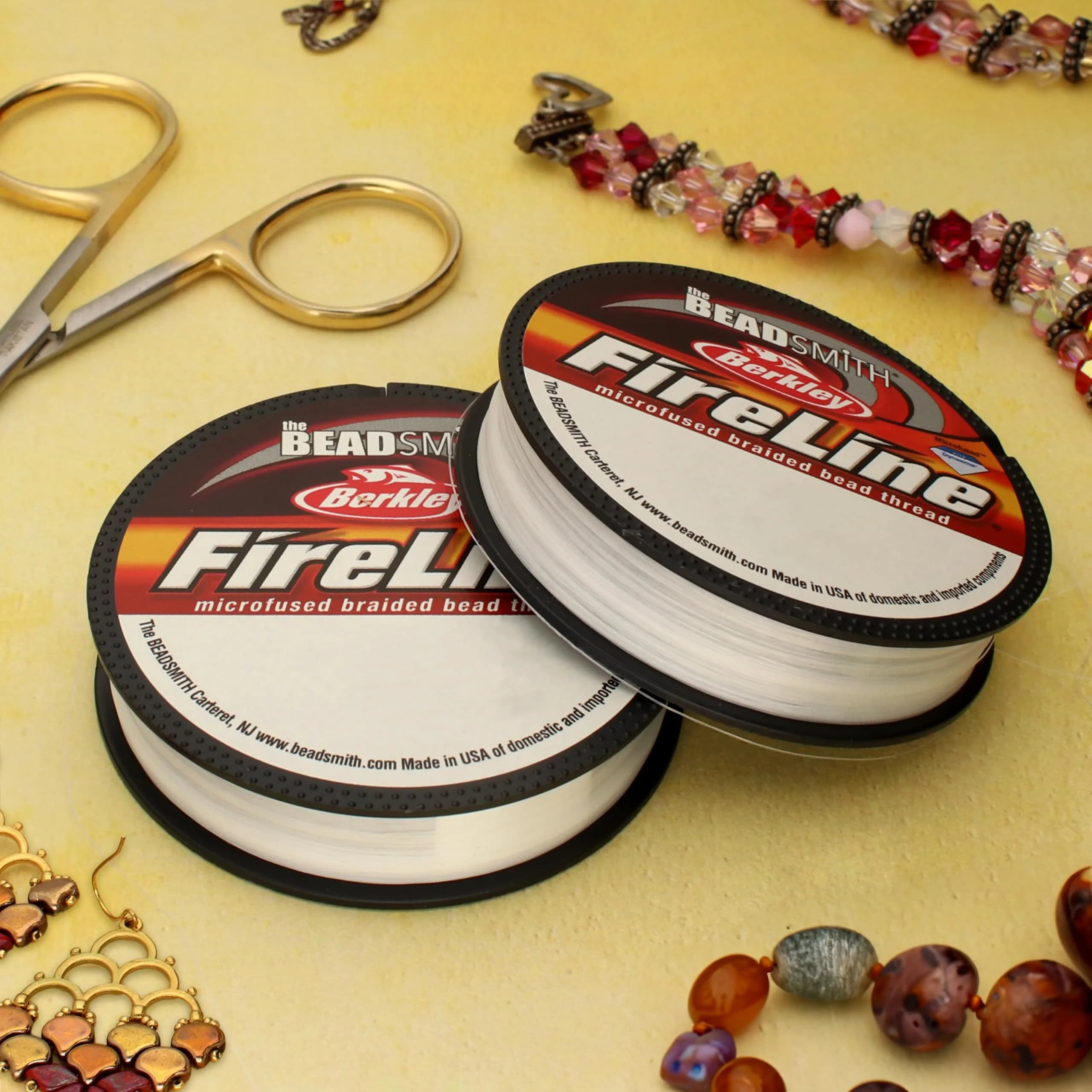 The Beadsmith Fireline Braided Beading Thread 0.15mm (50 Yds) | Micro-Fused Dyneema Fiber Cord - view 2