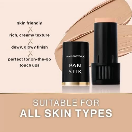 Max Factor Panstik Foundation - #30 Olive | Full Coverage, Dewy Finish, 12g thumbnail 7