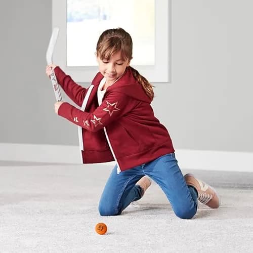 Franklin Sports NHL Detroit Red Wings Mini Hockey Stick Set with 2 Foam Balls | 2-Piece ABS Plastic thumbnail 7