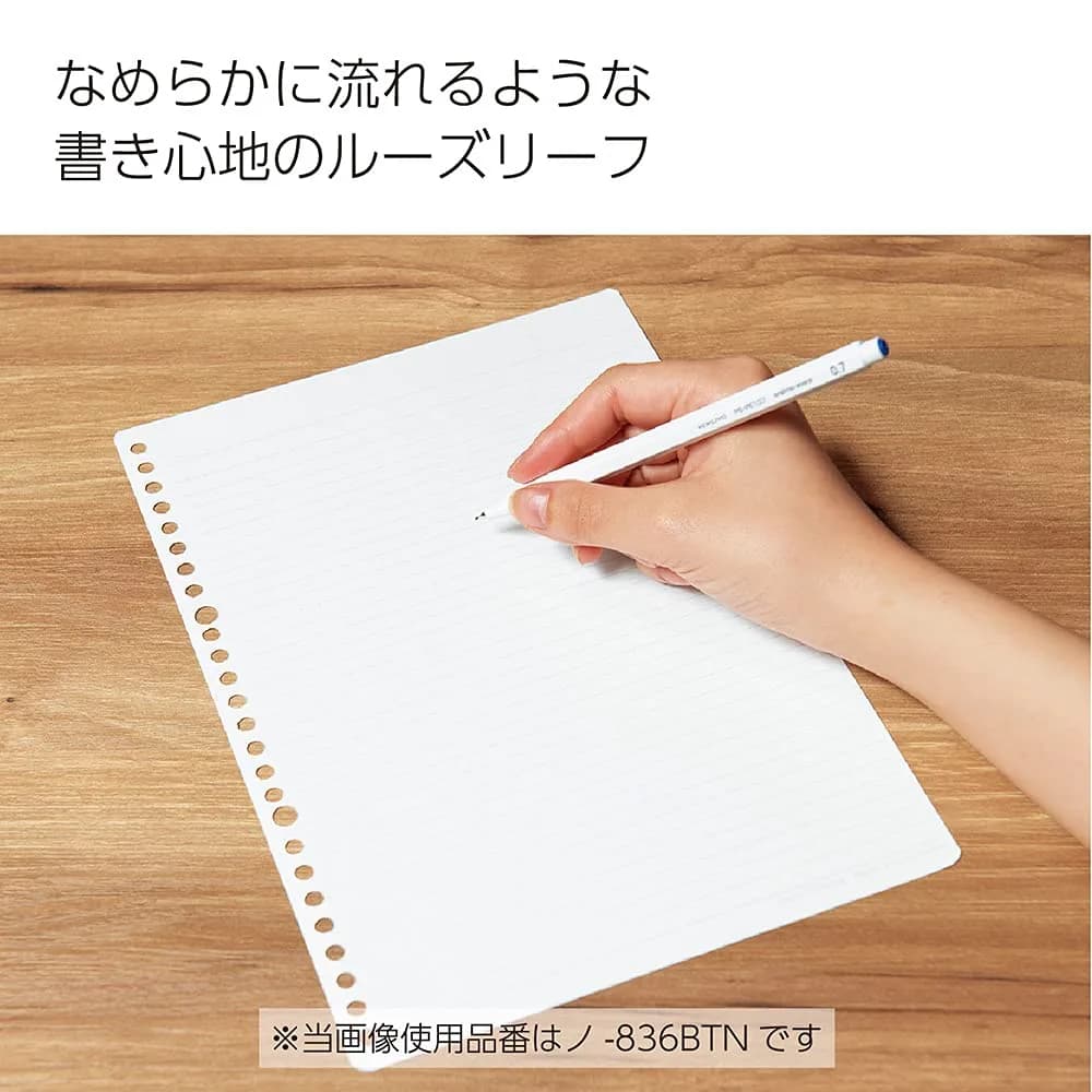 KOKUYO Campus Loose Leaf Paper B5 100 Sheets 75 GSM Sarasara Smooth Writing | Dot Ruled 6mm Lines - view 4