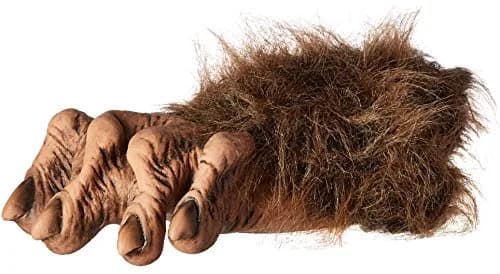 Zagone Werewolf Feet, Brown Faux Fur, Latex Toes/Feet | Comfortable Costume Accessory for Cosplay & Theatre thumbnail 1