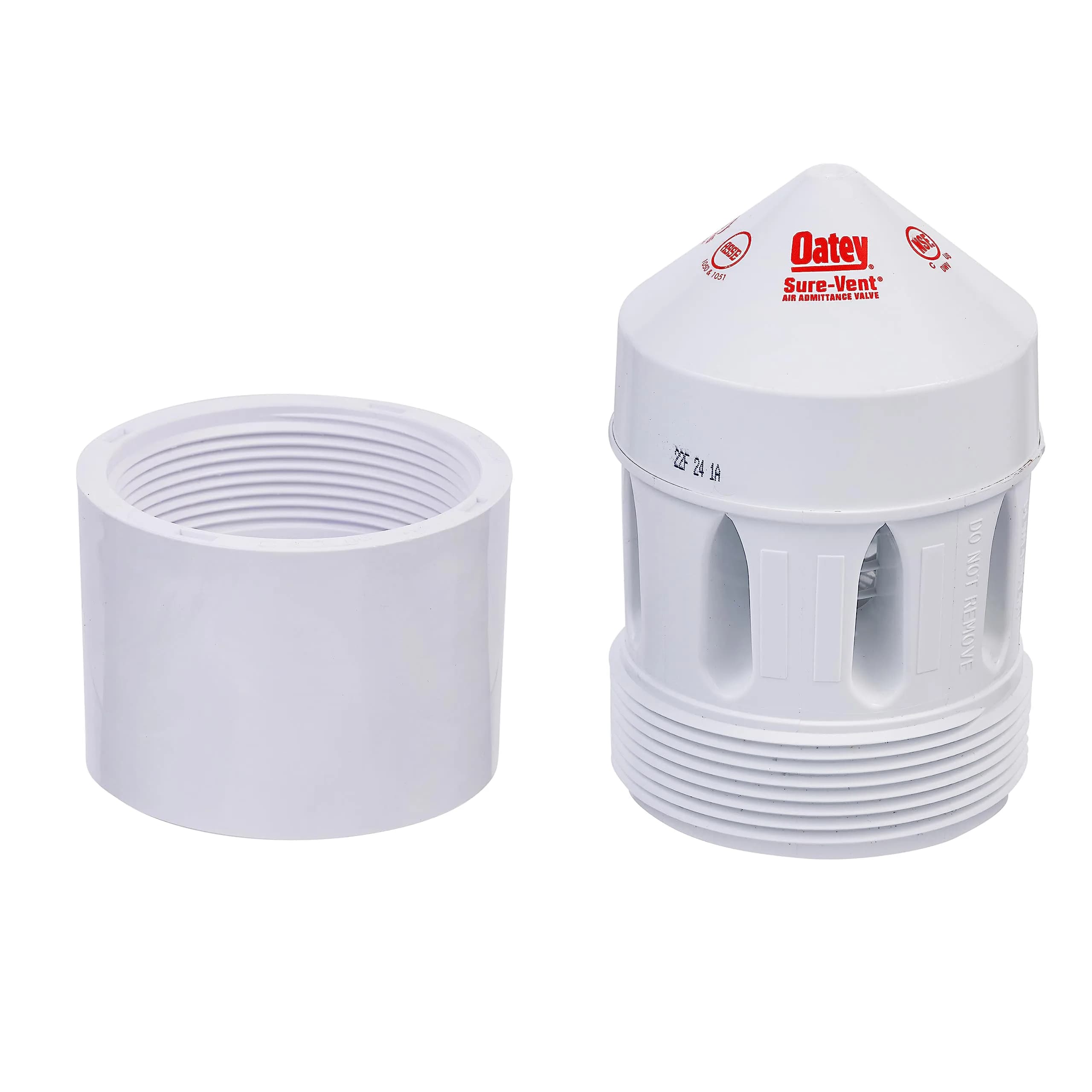 Oatey 500 DFU Air Admittance Valve 3-4 Inch PVC Schedule 40 Adapter | ASSE 1050 & 1051 Compliant - view 2