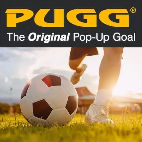 PUGG 4 Foot Pop Up Soccer Goal | Portable Training Futsal Football Net with Bag, Blue, 4' x 2'6" thumbnail 6