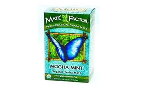 Maté Factor Yerba Mate Mocha Mint Tea | Organic, Energizing, 20 Tea Bags (Pack of 3) thumbnail 2