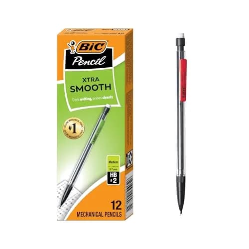 BIC Xtra-Smooth Mechanical Pencils, 0.7 mm Medium Point, 12-Count Pack | Smooth Writing for Students & Office thumbnail 1