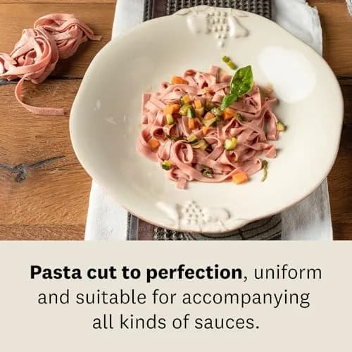 Marcato Atlas 150 Pasta Maker | Italian Hand-Crank Pasta Machine with 10 Thickness Settings (Green) thumbnail 3