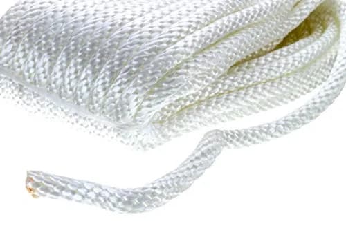 Seachoice Anchor Line Rope, Braided Nylon, White, Spring Hook, 3/16 In. X 100 Ft. thumbnail 3