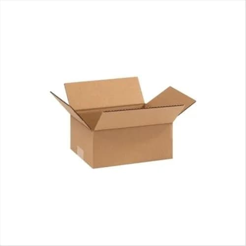 Box Partners 9 x 7 x 4" Corrugated Boxes | Solid Kraft Shipping Boxes thumbnail 1