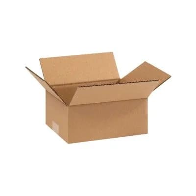 Box Partners 9 x 7 x 4" Corrugated Boxes | Solid Kraft Shipping Boxes thumbnail 2