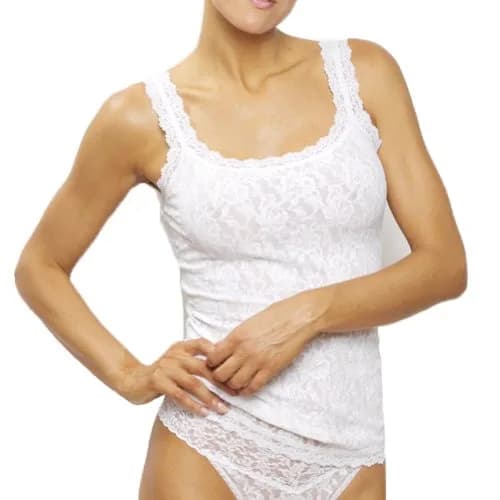 hanky panky Women's Signature Lace Unlined Cami, White, Small | Classic Lace Camisole for Women thumbnail 1