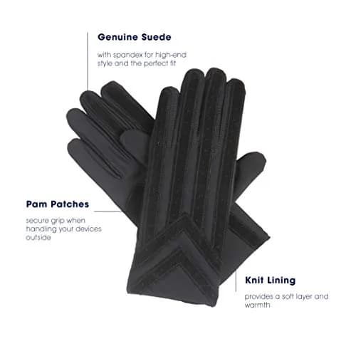 isotoner Signature Men's Spandex Stretch Cold Weather Gloves with Warm Knit Lining XL | 203g (7.2 oz) Water-Repellent thumbnail 3