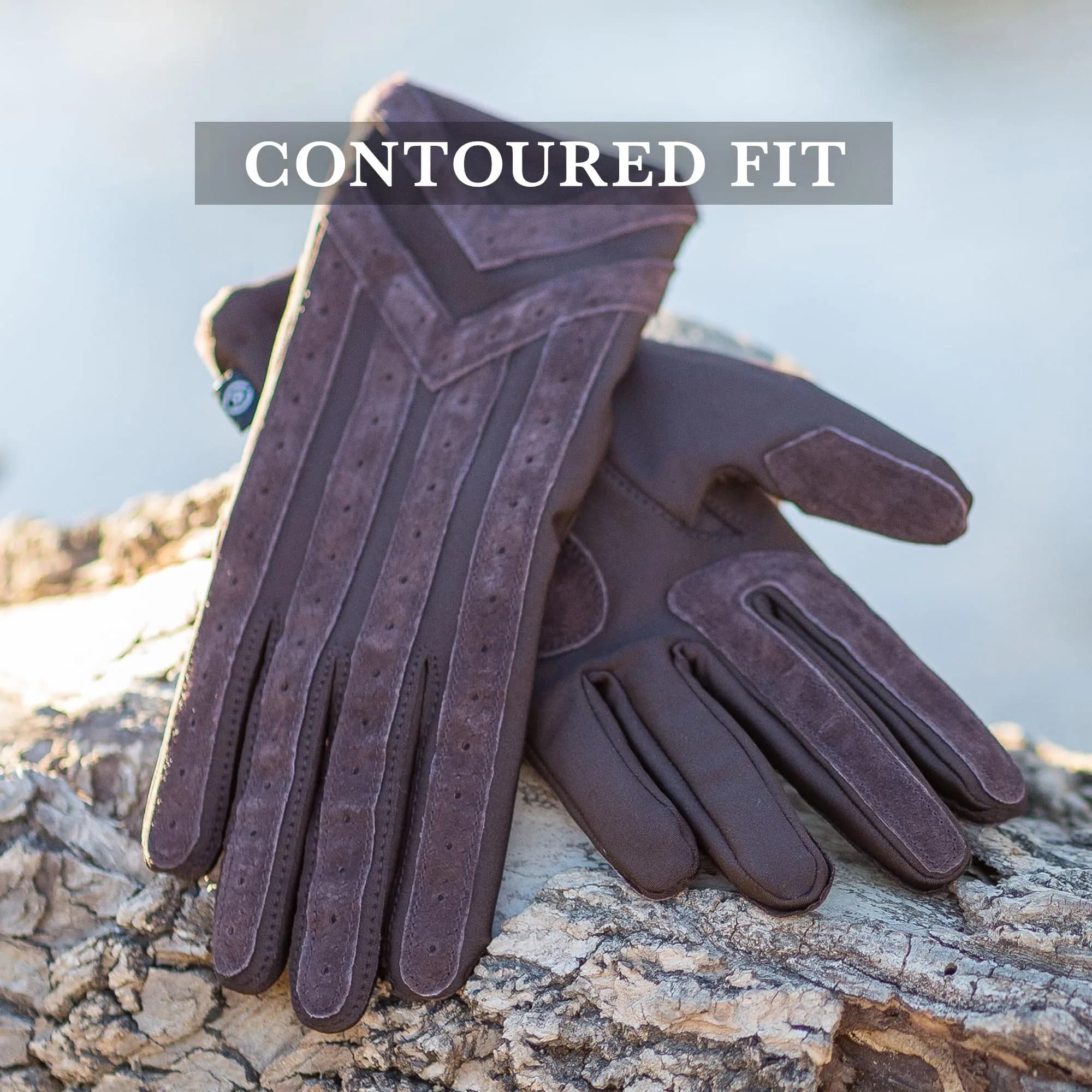 isotoner Signature Men's Stretch Cold Winter Gloves | Medium-Large, Brown, 0.12 kg (0.26 lb) - view 3