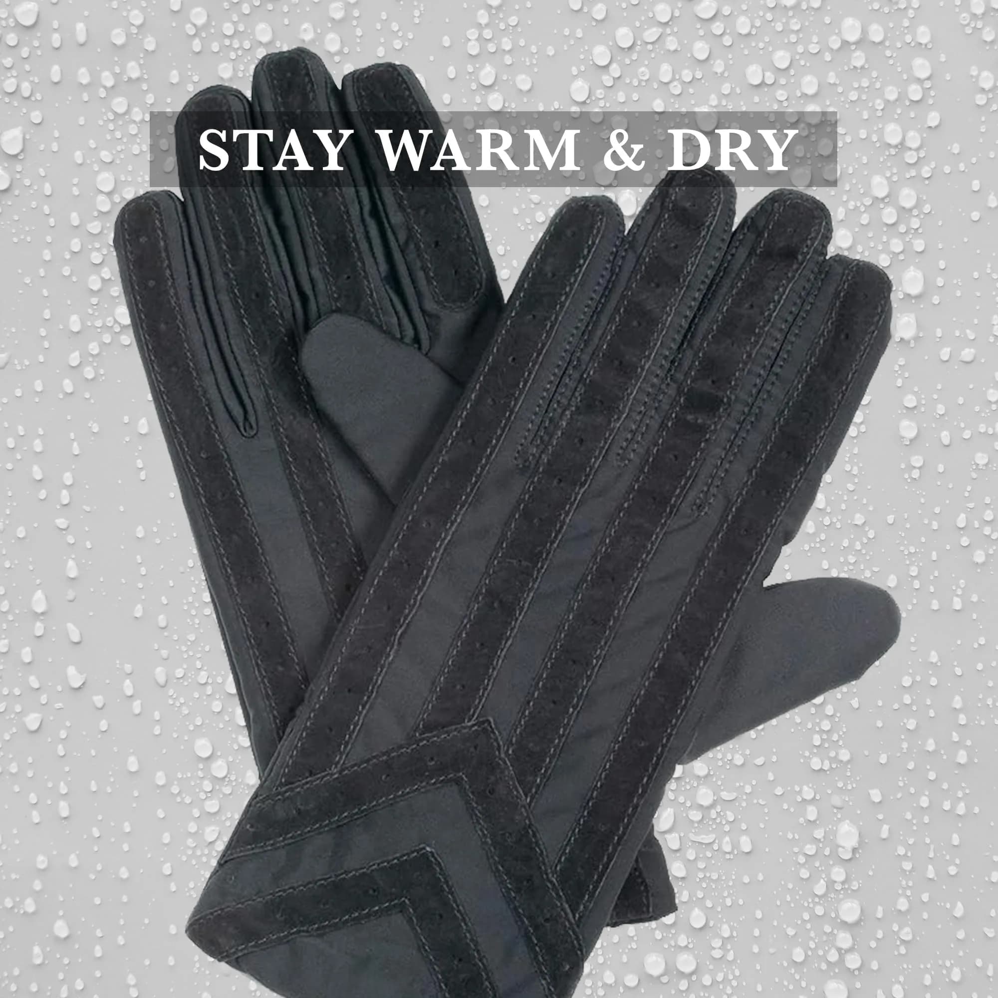 isotoner Signature Men's Stretch Cold Winter Gloves | Medium-Large, Brown, 0.12 kg (0.26 lb) - view 4
