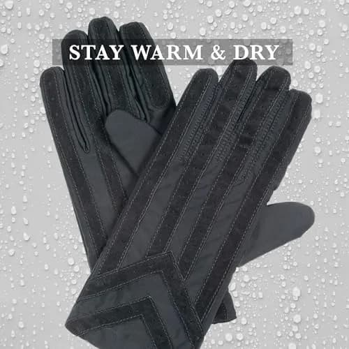 isotoner Men's Signature Stretch Cold Weather Gloves | Brown, X-Large (25.4 cm L x 12.7 cm W x 2.5 cm H) thumbnail 4
