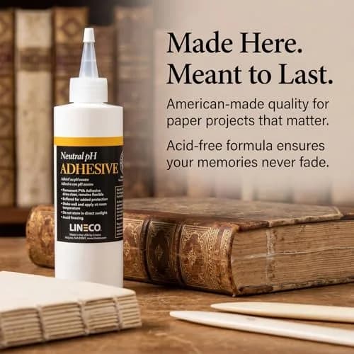 Lineco Neutral pH Adhesive 237ml (8 Fl Oz) | Acid-Free Archival Glue for Crafts & Bookbinding thumbnail 7