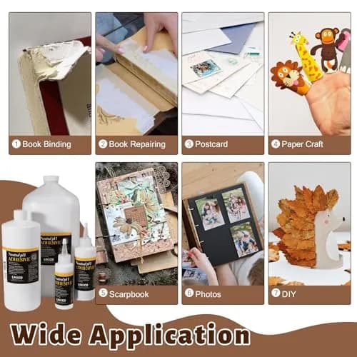 Lineco Neutral pH Adhesive 237ml (8 Fl Oz) | Acid-Free Archival Glue for Crafts & Bookbinding thumbnail 8