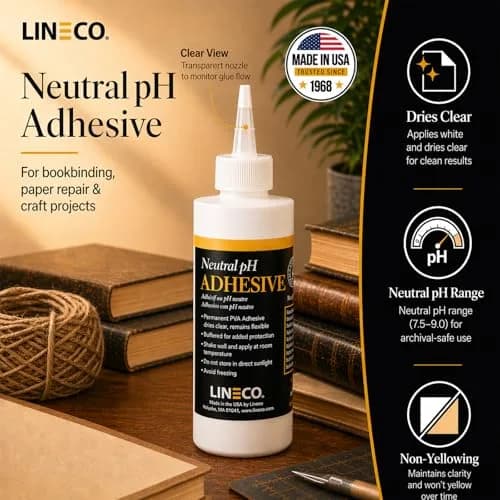 Lineco Neutral pH Adhesive 237ml (8 Fl Oz) | Acid-Free Archival Glue for Crafts & Bookbinding thumbnail 2