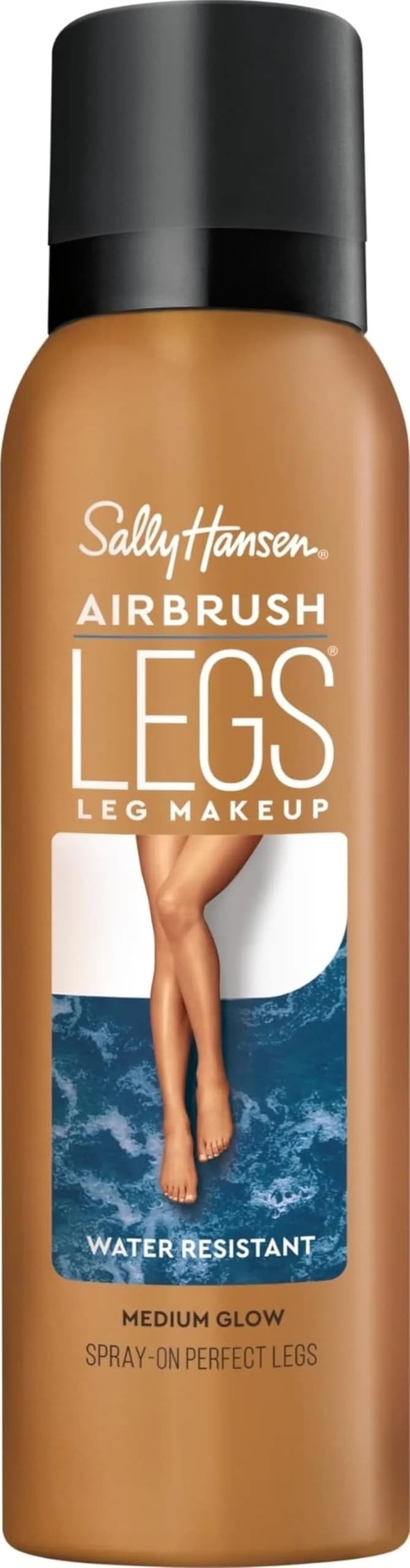 Sally Hansen Airbrush Legs Spray-On Makeup - Medium Glow 4.4 Fl Oz | Water Resistant Tan - main product image