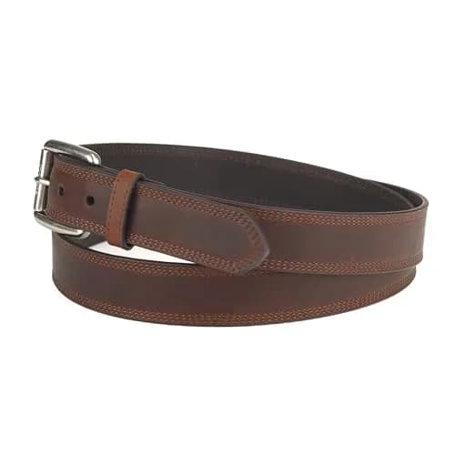 ARIAT Men's Copper Full-Grain Leather Belt with Silver Buckle, 44 | Classic Western Style & Durability thumbnail 6