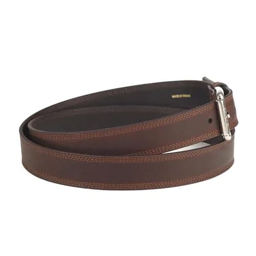 ARIAT Men's Copper Full-Grain Leather Belt with Silver Buckle, 44 | Classic Western Style & Durability thumbnail 2