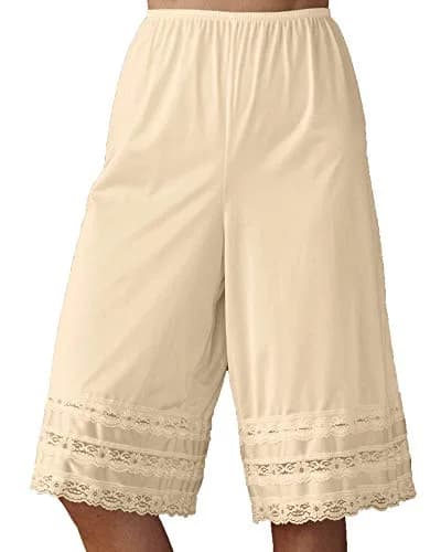 Velrose Snip-it 26" Culotte Slip Beige | Adjustable Length Feminine Lingerie (70-120 chars) thumbnail 1