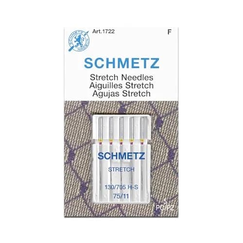 SCHMETZ Stretch Sewing Machine Needles Size 75/11 | Perfect for Stretch Fabrics & Knits thumbnail 1