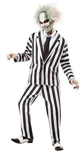 Rubies Beetlejuice Costume for Adults XL | Officially Licensed Men’s Costume thumbnail 1