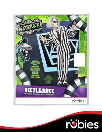 Rubies Beetlejuice Costume for Adults XL | Officially Licensed Men’s Costume thumbnail 3