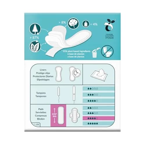 Natracare Slim Fitting Ultra Pads Without Wings, Super Plus, 12 Count (Pack of 1) | Certified Organic Cotton, Plastic-Free thumbnail 2