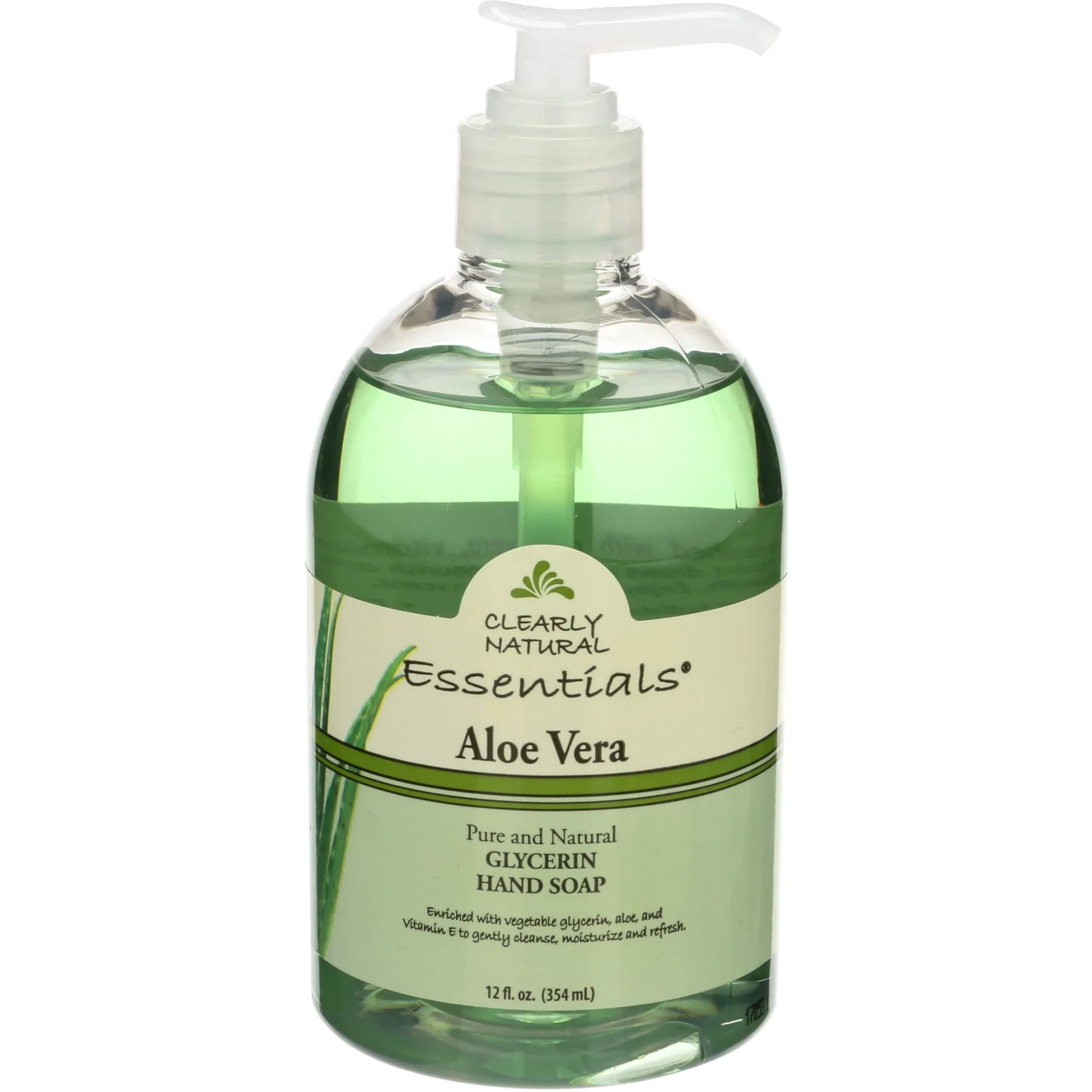 Clearly Natural Liquid Hand Soap with Aloe Vera 355ml (12 Fl Oz) | Gentle Cleanser for Sensitive Skin — Aloe Vera