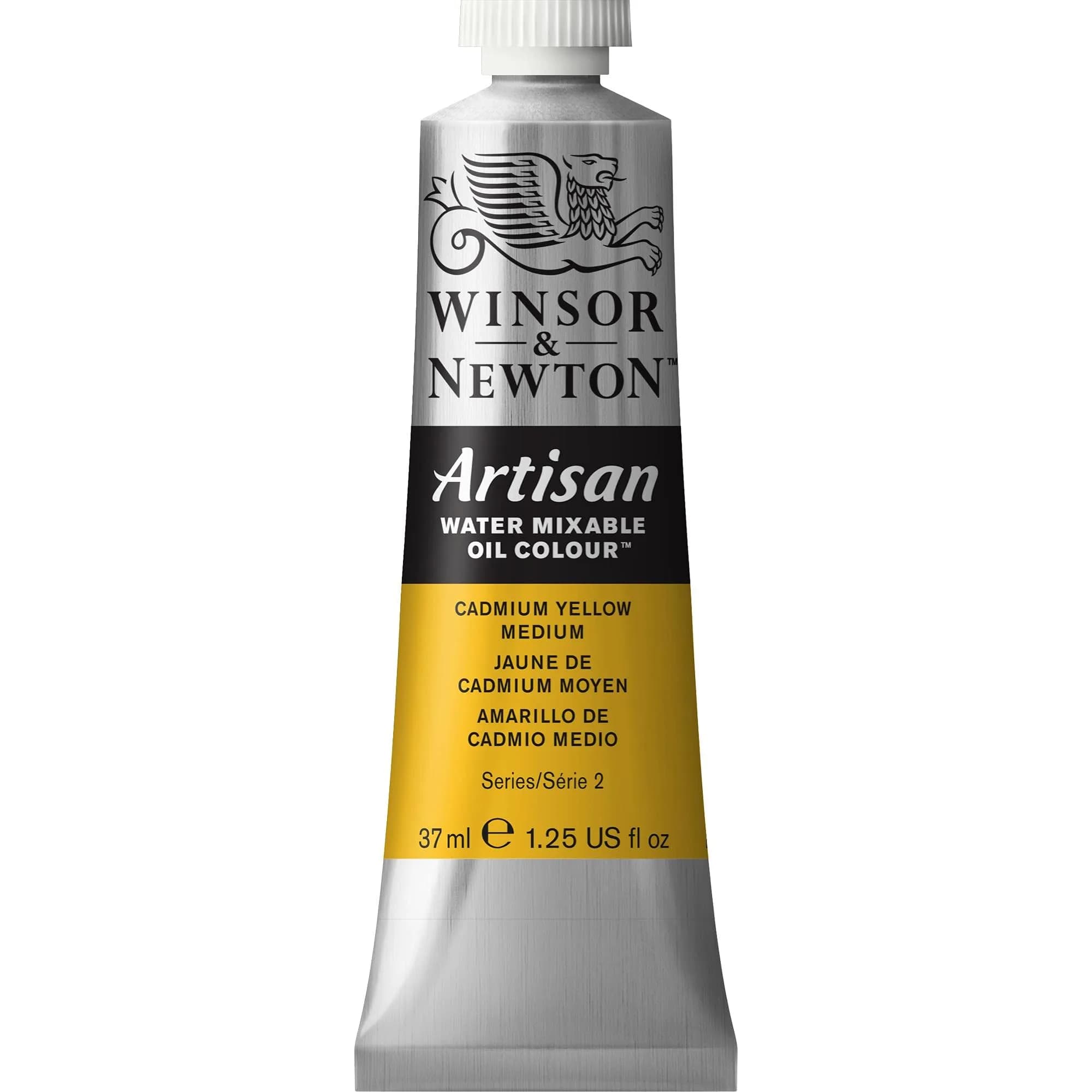 Winsor & Newton Artisan Water Mixable Oil Paint, Cadmium Yellow Light, 37ml (1.25 fl oz) | ASTM D4236 Certified Opaque Yellow — Cadmium Yellow Medium