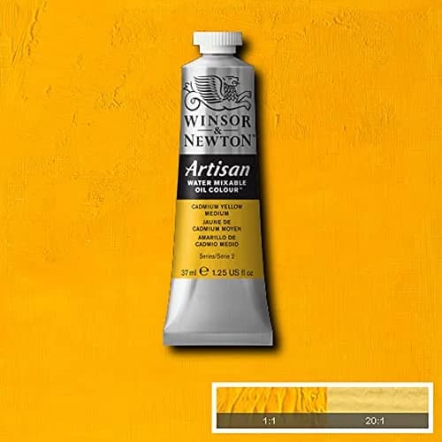 Winsor & Newton Artisan Water Mixable Oil Paint, 37ml Cadmium Yellow Medium | Safer Water-Based Oil Color thumbnail 3