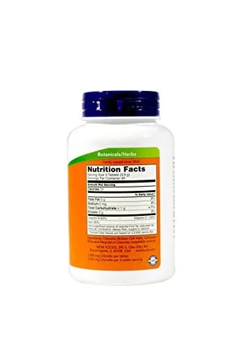 NOW Foods Chlorella 1000mg 120 Tablets | Vegetarian Microalgae Supplement for Detox & Energy thumbnail 2