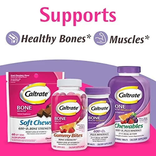 Caltrate Chewables 600 Plus D3 Vitamin D and Calcium Supplement | Sugar Free, Bone & Muscle Support (70-120 chars) thumbnail 9