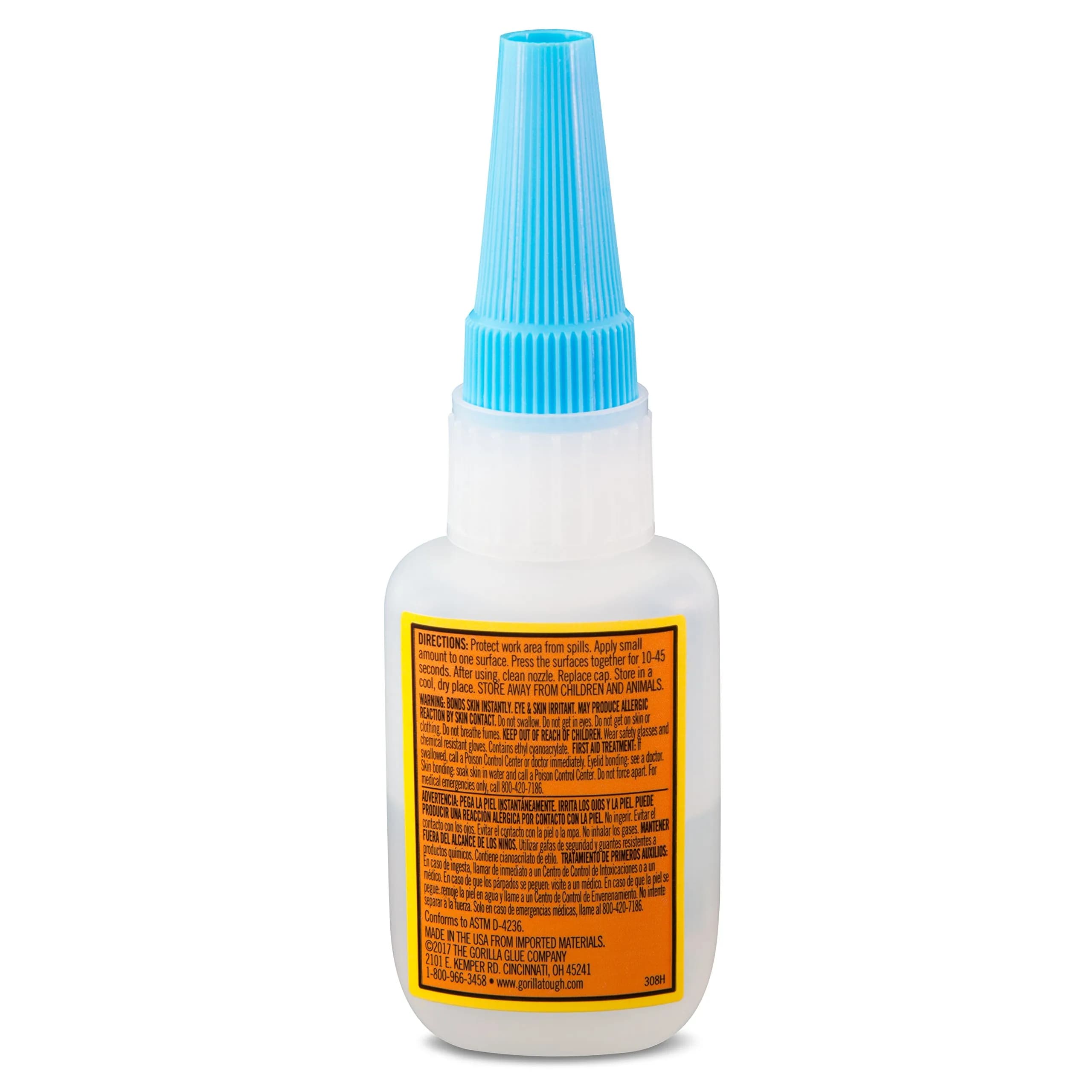 Gorilla Super Glue 15 Gram (0.53 oz) | Impact-Tough Clear Adhesive for Fast Repairs - view 3