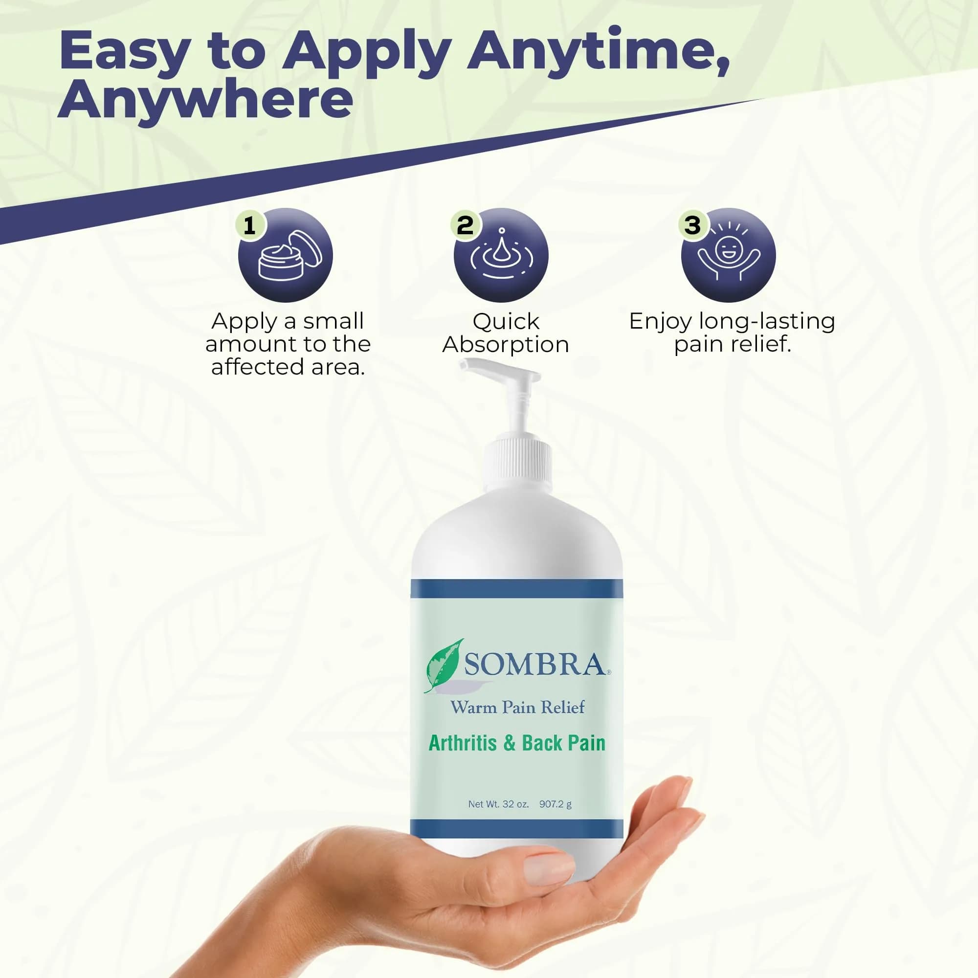 Sombra Warm Pain Relief Gel 946ml (32 Fl Oz) | Dual-Action Cooling & Warming Therapy - view 5