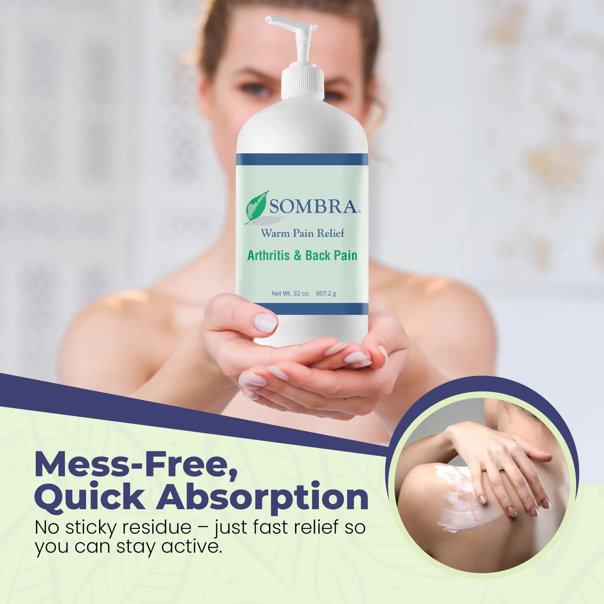 Sombra Warm Pain Relief Gel 946ml (32 Fl Oz) | Dual-Action Cooling & Warming Therapy - view 6