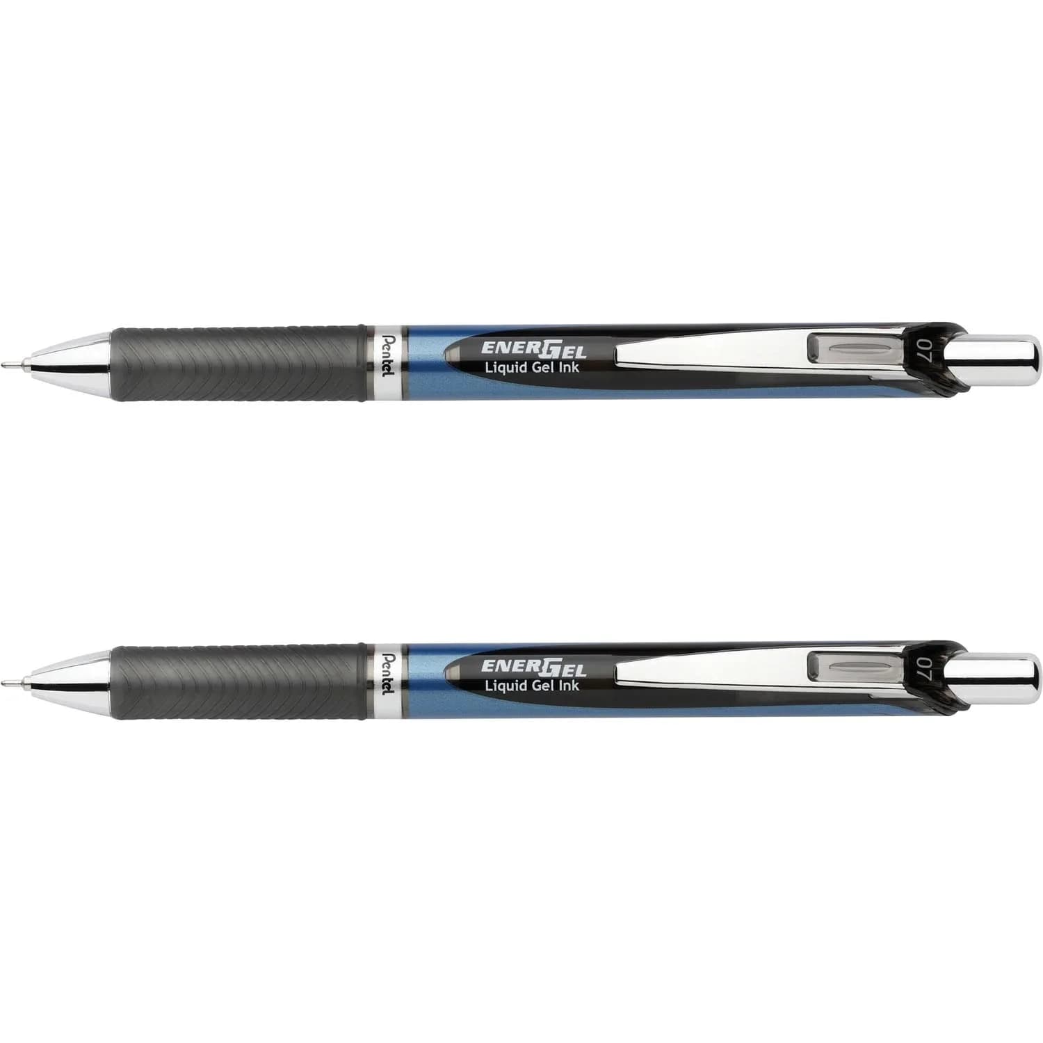Pentel EnerGel RTX Retractable Liquid Gel Pen, 0.7mm Medium Line, Black Ink, 2 Count | Smooth Ink Flow for Left-Handed Writers - main product image