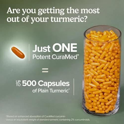 Terry Naturally CuraMed 750mg | Pain & Inflammation Relief - 60 Softgels thumbnail 2