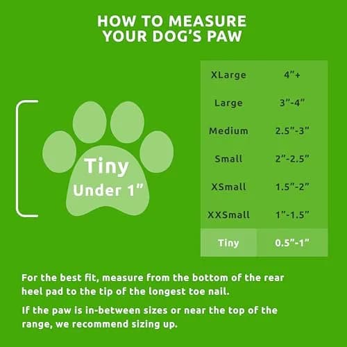 PawZ Rubber Dog Boots - Waterproof Non-Slip Dog Shoes for Hot Pavement, Tiny Size (12-Pack) thumbnail 3