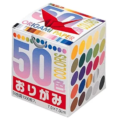 Toyo Origami Paper 7cm, 1000 Sheets, 50 Colors | Professional Grade Art Paper thumbnail 1