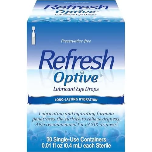 Refresh Preservative-Free Artificial Tears Lubricant Eye Drops 0.01 fl oz (0.4 mL) | Fast Relief for Dry Eyes thumbnail 1