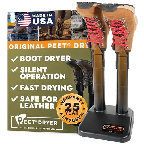 PEET Original Portable Electric Boot & Shoe Dryer, Silent & Always-On | Effective, Energy-Efficient Shoe Drying System thumbnail 1