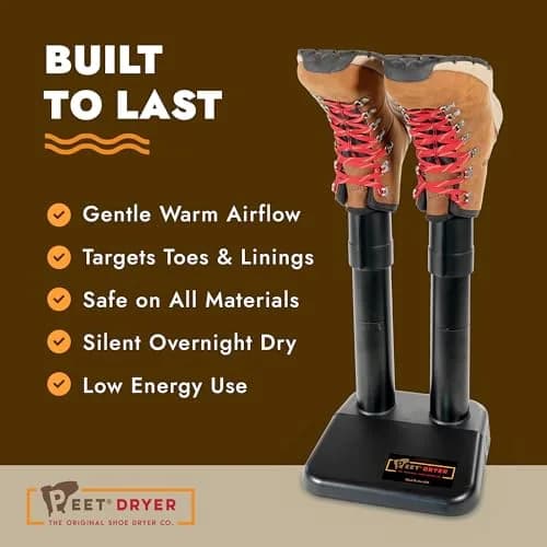 PEET Original Portable Electric Boot & Shoe Dryer, Silent & Always-On | Effective, Energy-Efficient Shoe Drying System thumbnail 6
