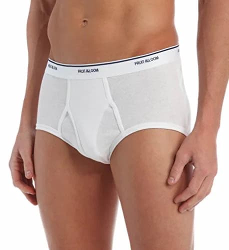 Fruit of the Loom Men's 7-Pack Basic Brief, White, Large | Full Coverage Cotton Underwear thumbnail 2