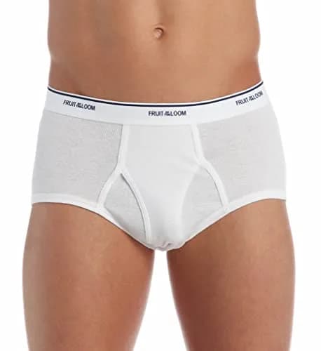 Fruit of the Loom Men's 7-Pack Basic Brief, White, Large | Full Coverage Cotton Underwear thumbnail 3