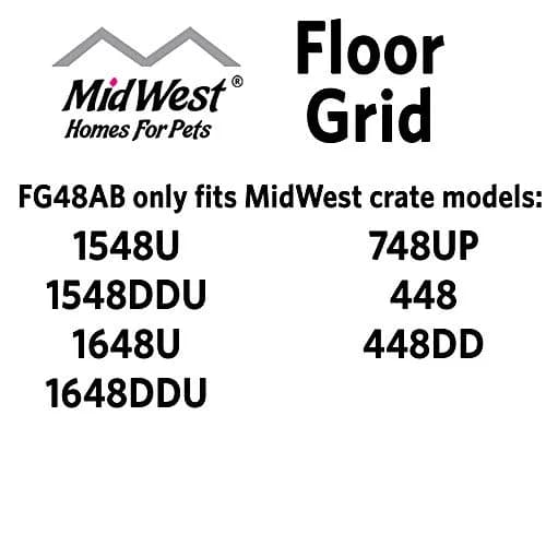 MidWest Homes for Pets Floor Grid for Dog Crate | Elevated Metal Floor Fits Midwest Models 1548U, 1548DDU, 1648U, 1648DDU, 748UP, 448, 448DD thumbnail 6